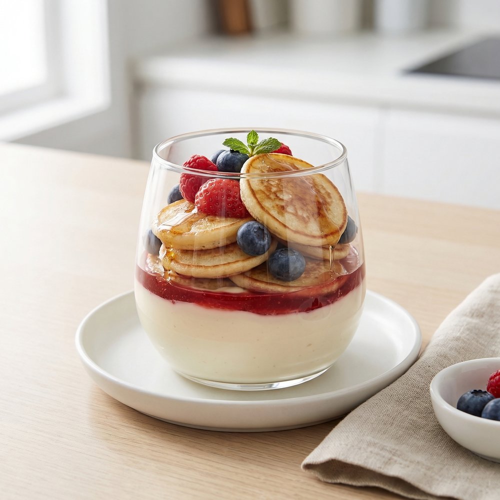 Mini Pancake Yogurt Parfait