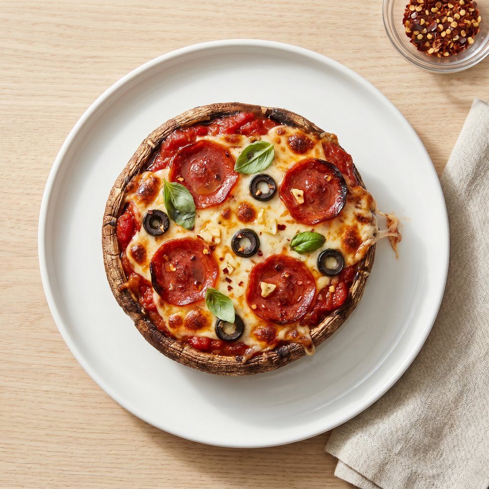 Mini Portobello Mushroom Pizza