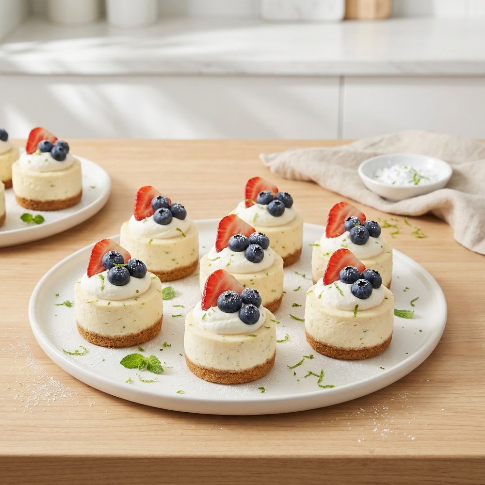 Red, White, and Blue Cheesecake Bites