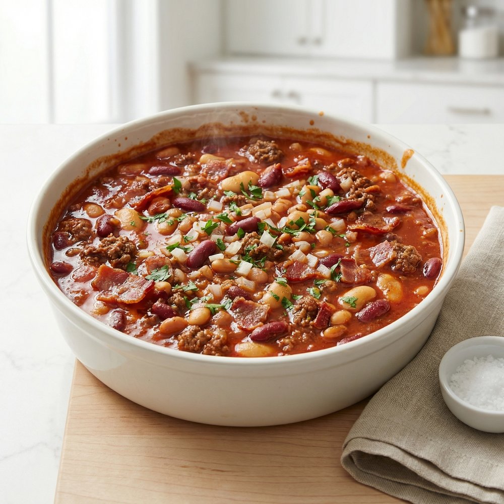 Betty's Minnesota-Style Three-Bean Hotdish