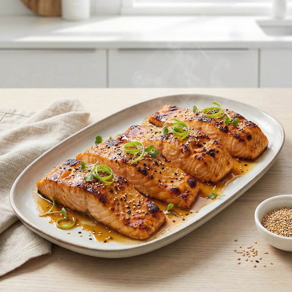 Broiled Miso-Glazed Salmon
