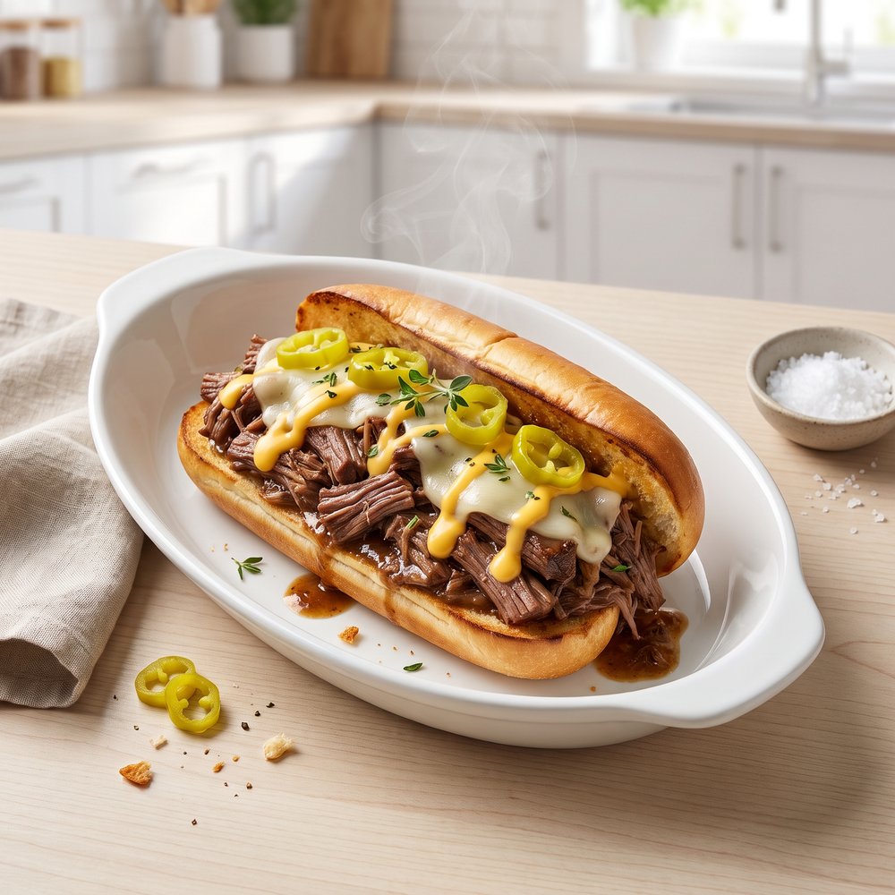 Mississippi Pot Roast Philly-Style Sandwich