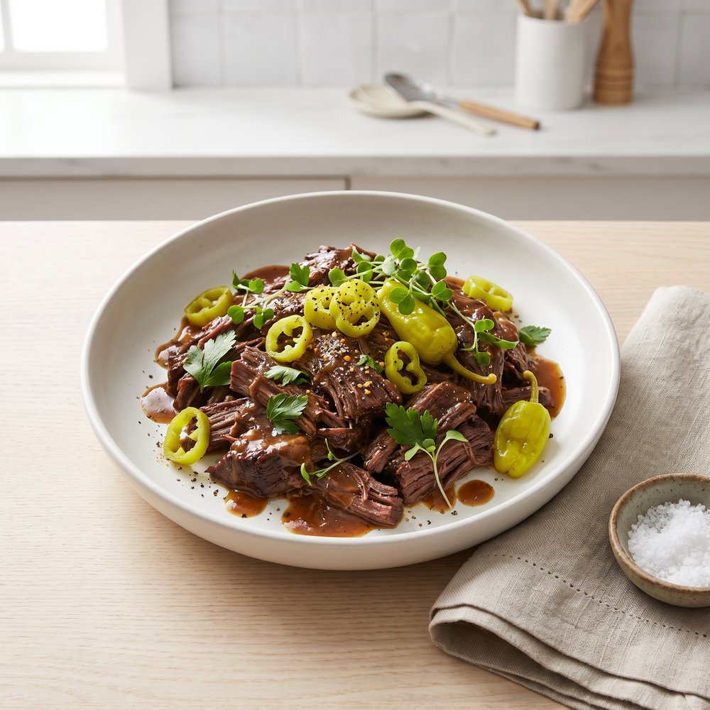 Mississippi Roast (Slow Cooker Pepperoncini Pot Roast)
