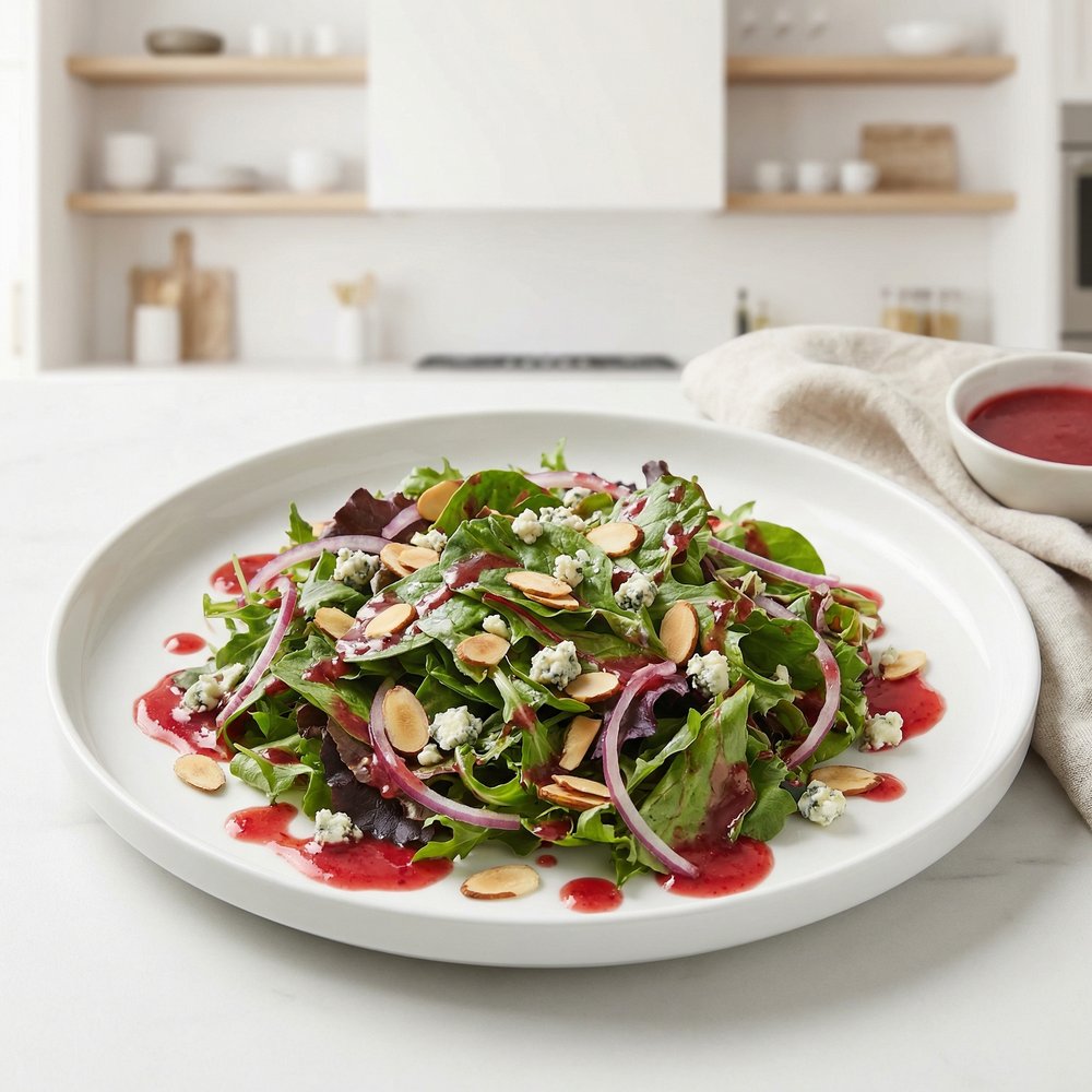 Mixed Greens Salad with Fresh Cranberry Vinaigrette