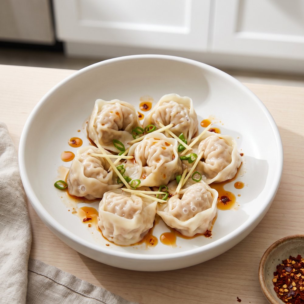 Mom’s Pork and Shrimp Wontons