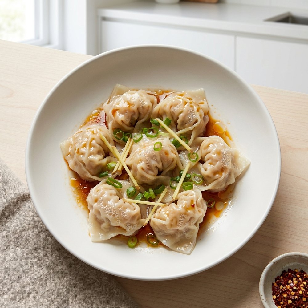 Mom’s Pork and Shrimp Wontons