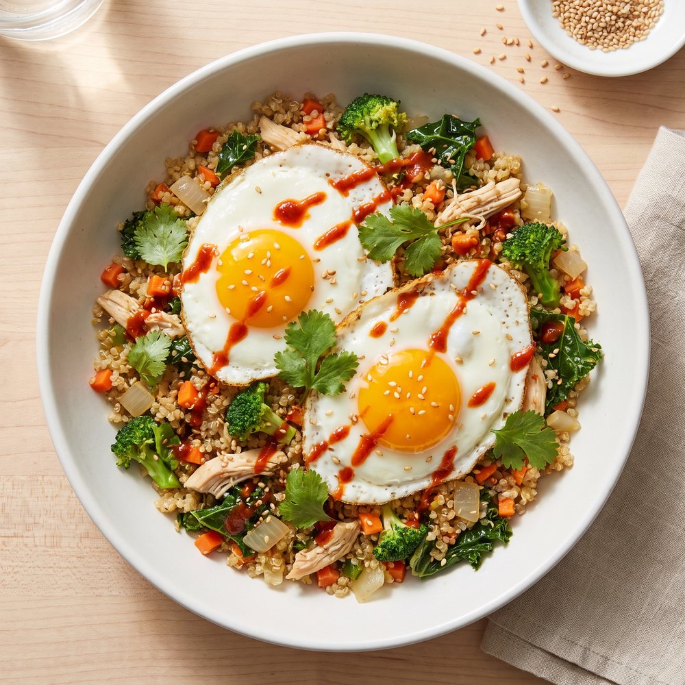 Morning Asian-Style Quinoa Stir-Fry