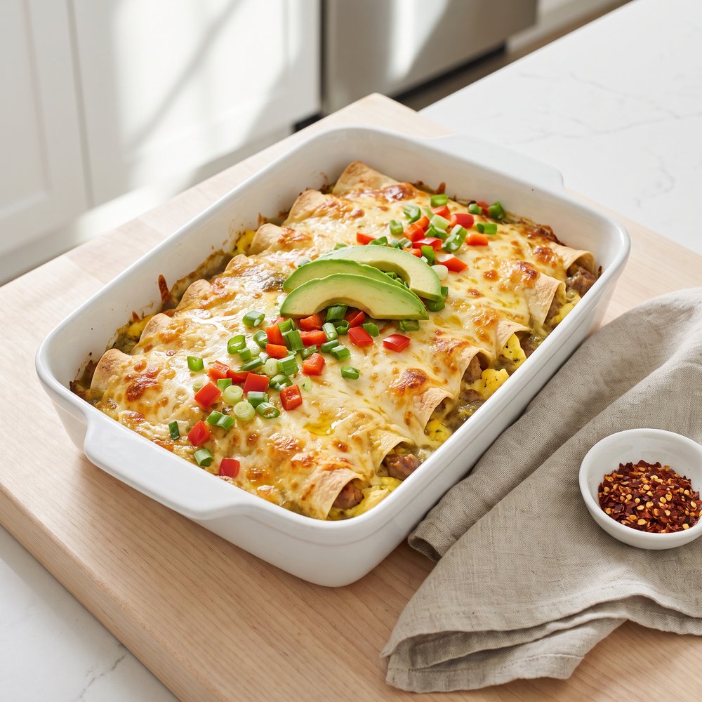 Morning Cream Enchiladas