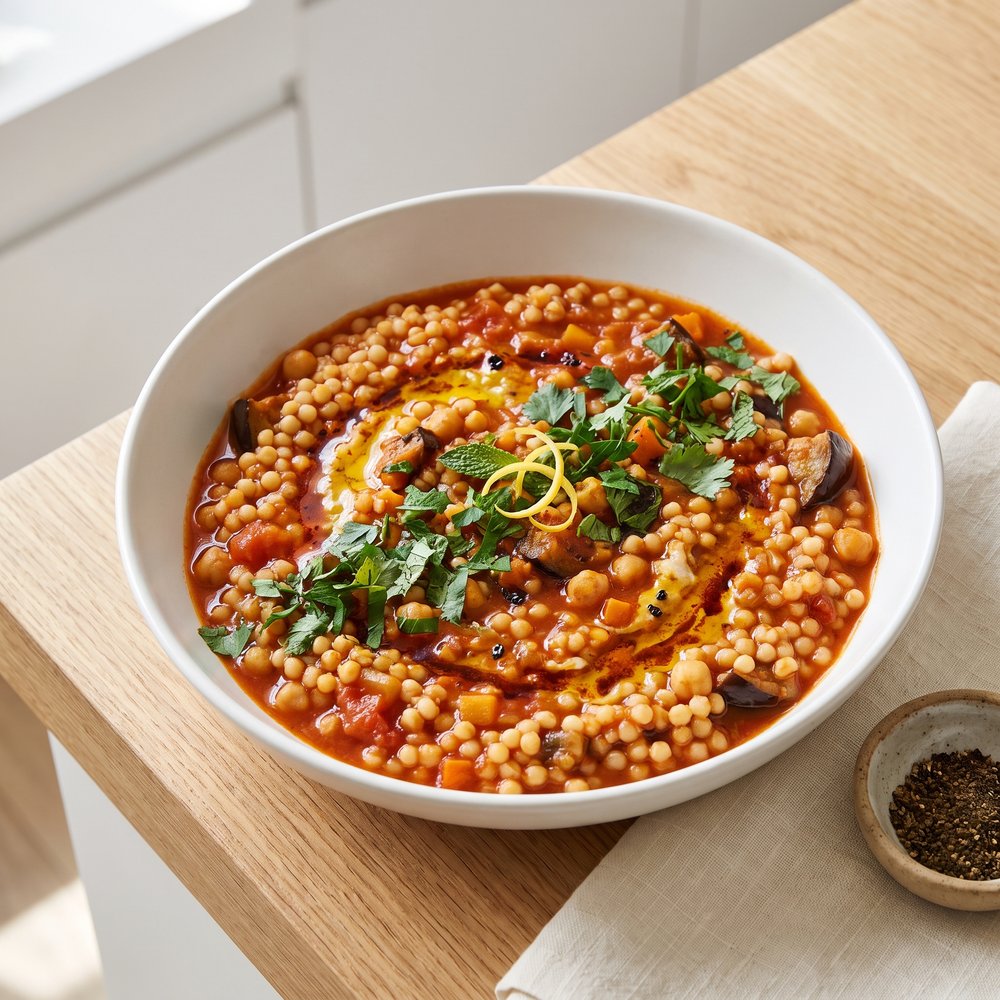 Moroccan-Style Israeli Couscous