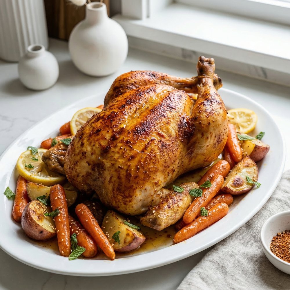 Harvey's Moroccan-Spiced Roast Chicken