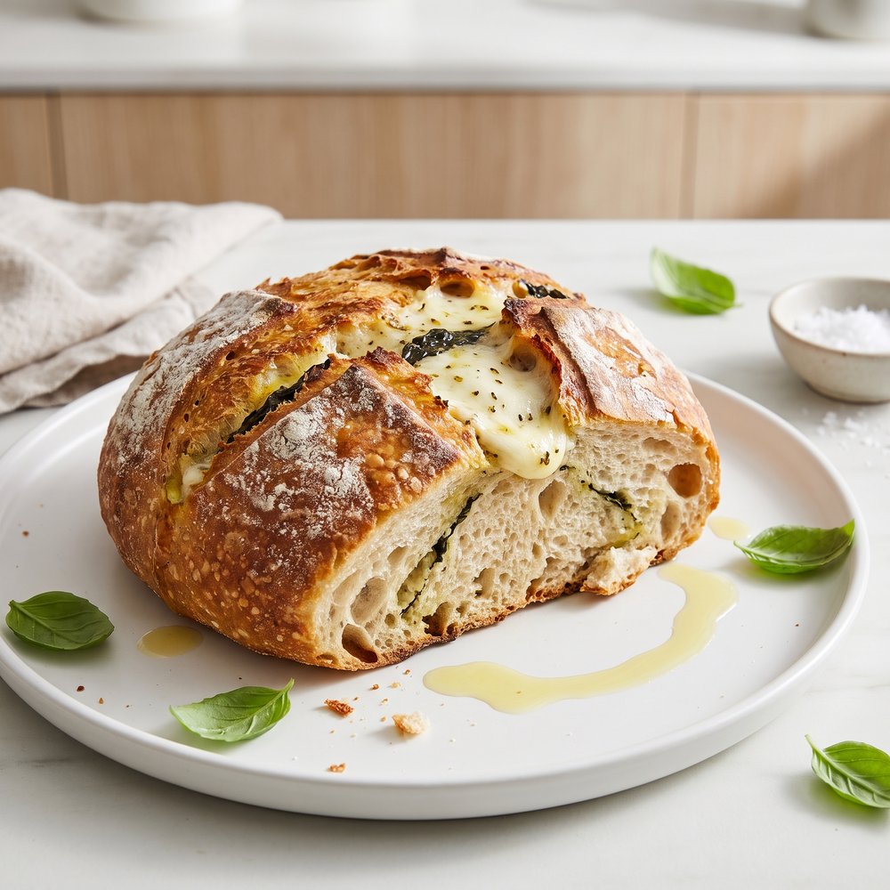 Mozzarella and Basil Artisan Loaf