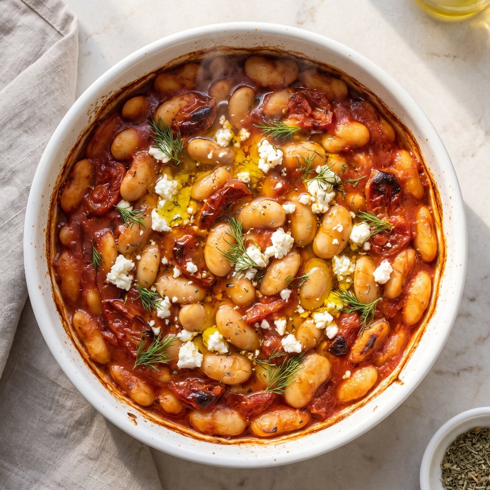 My Big Fat Greek Baked Beans