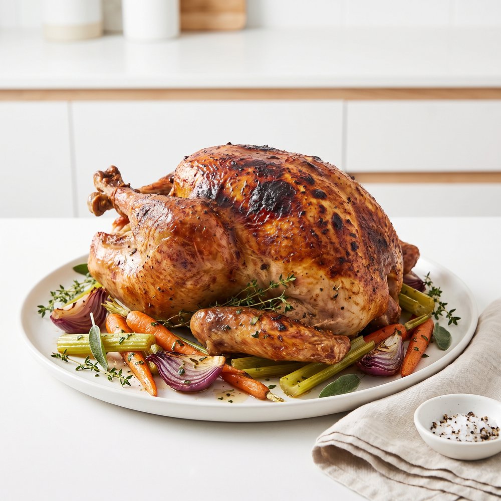 Navy-Inspired Roast Turkey with Herbs and Chardonnay