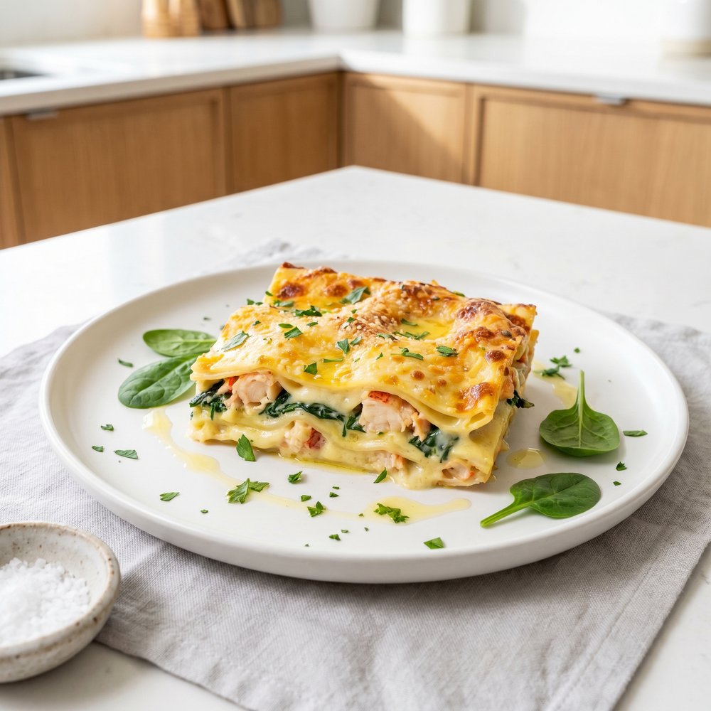 New England Lobster Lasagna Bake