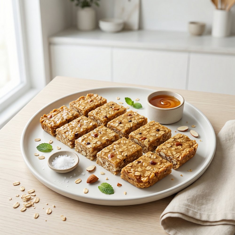 Almond Flour Oat Energy Bars