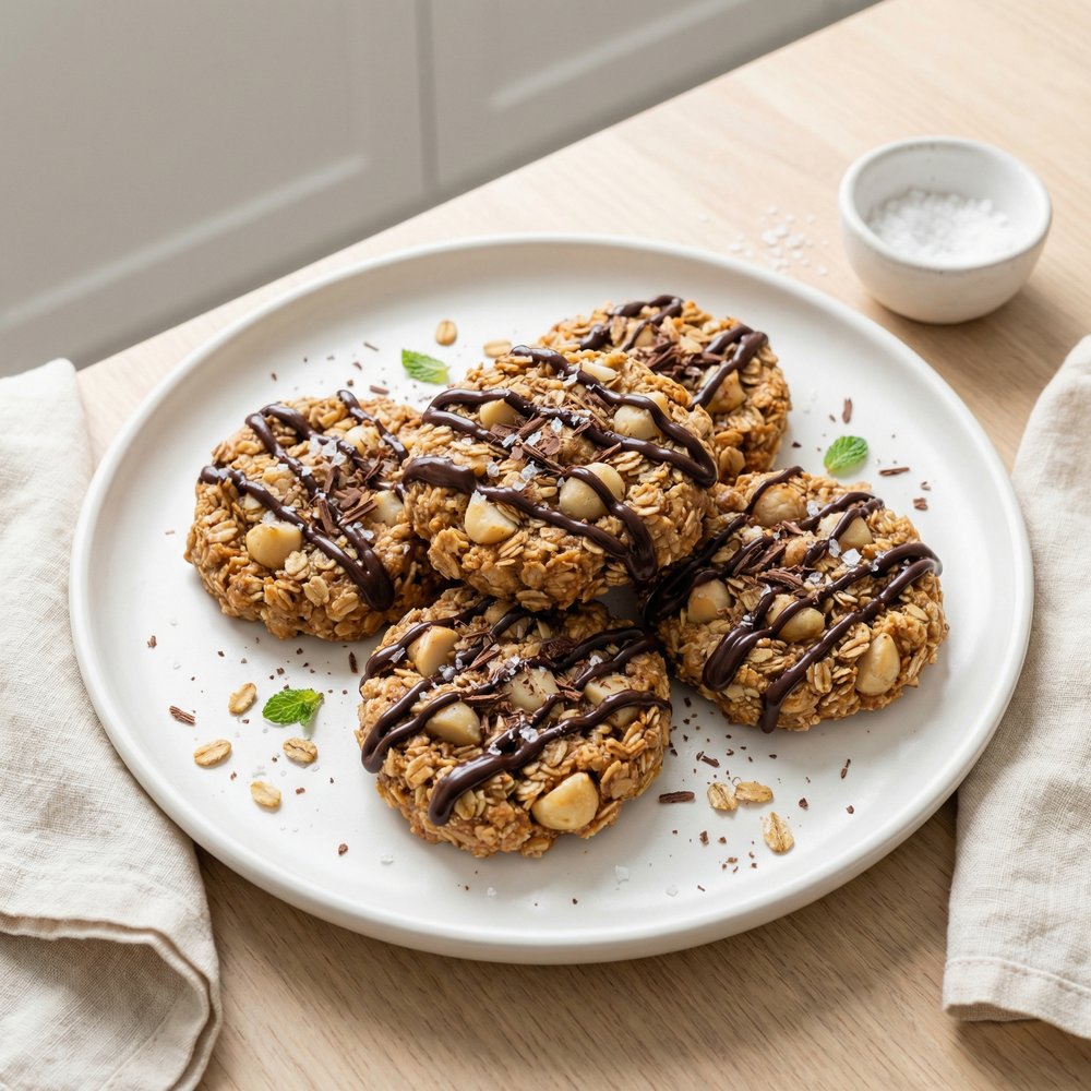 No Bake Macadamia Nut Cookies