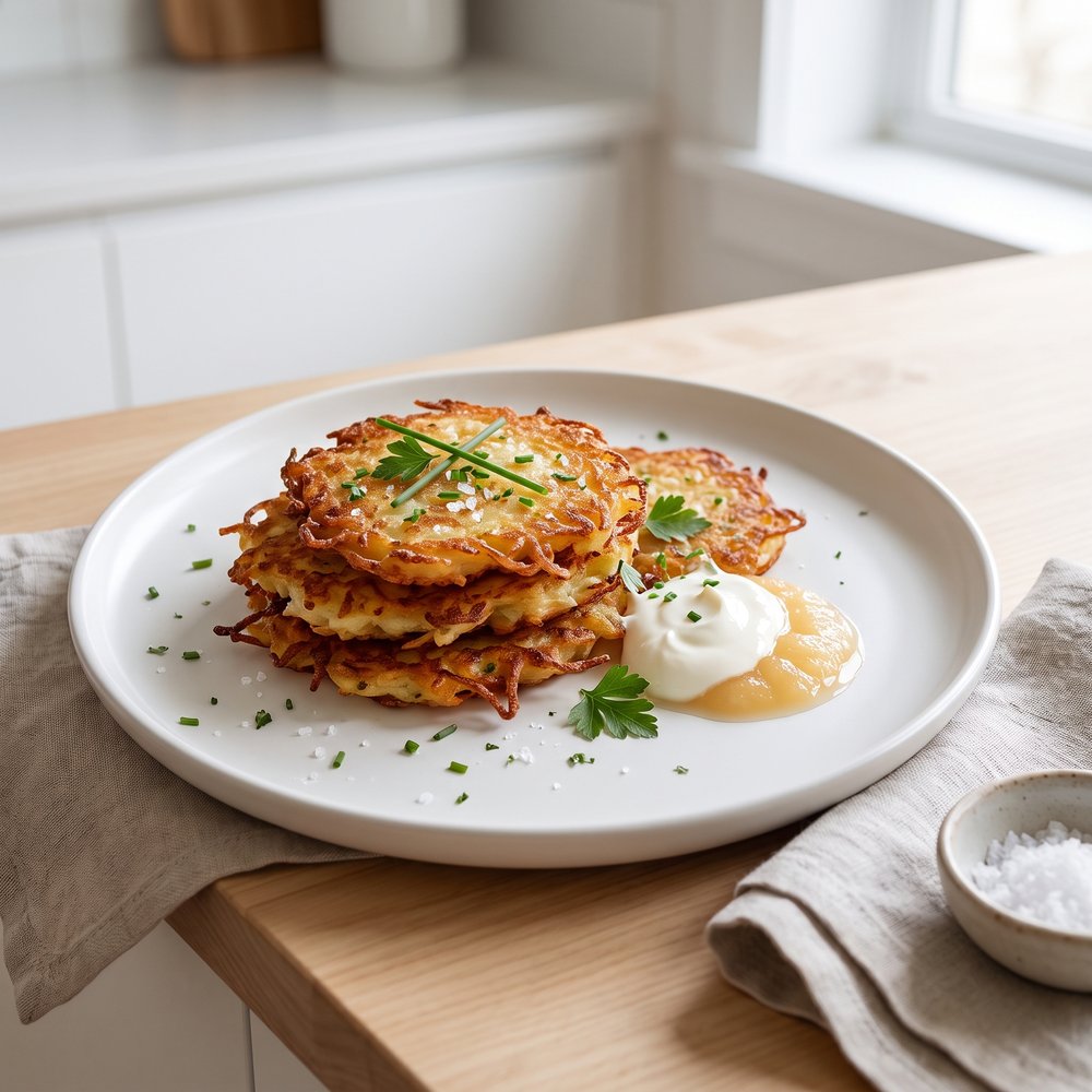 No-Fail Crispy Potato Latkes