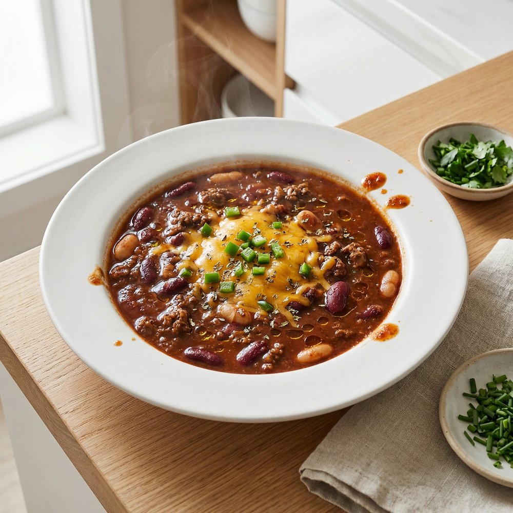 Tomato-Free Beef and Bean Chili