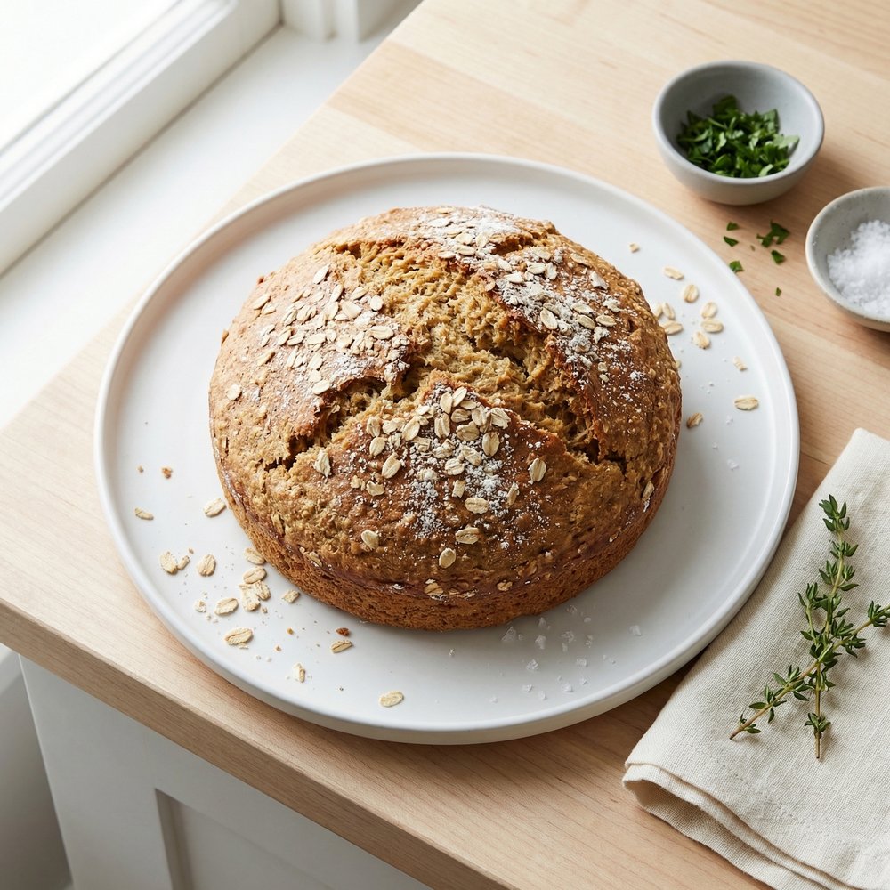Quick Whole Wheat Oat Bread