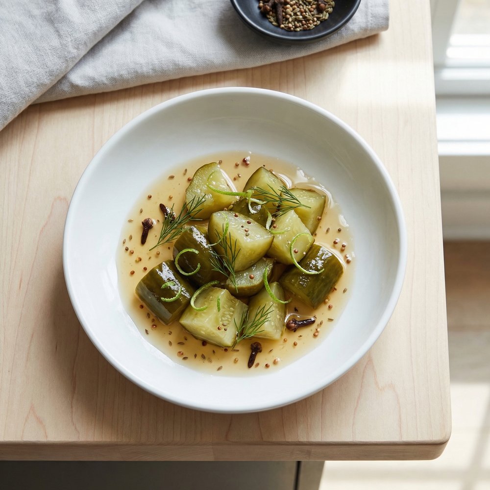 Old-Time Sweet Lime Cucumber Pickles