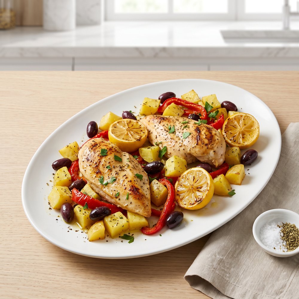 One-Pan Greek-Style Chicken Bake