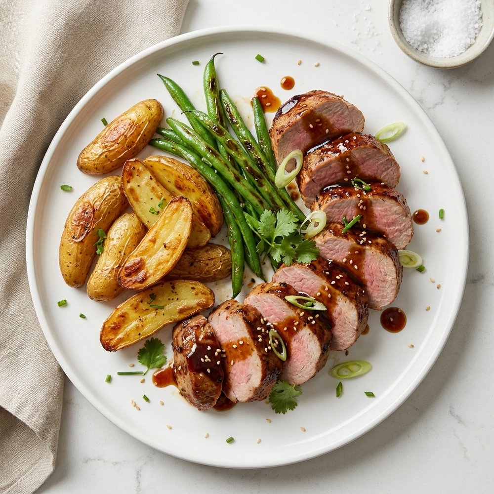 One-Pan Teriyaki Pork Tenderloin with Potatoes