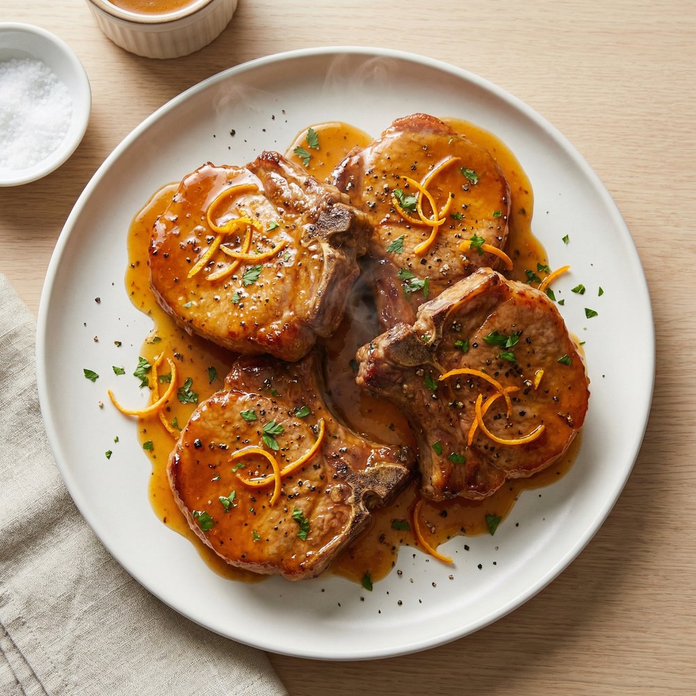 Orange-Dijon Pork Chops