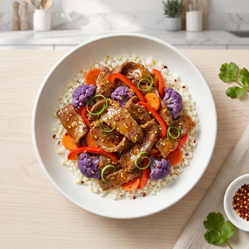 Orange Vegetable Beef Stir-Fry