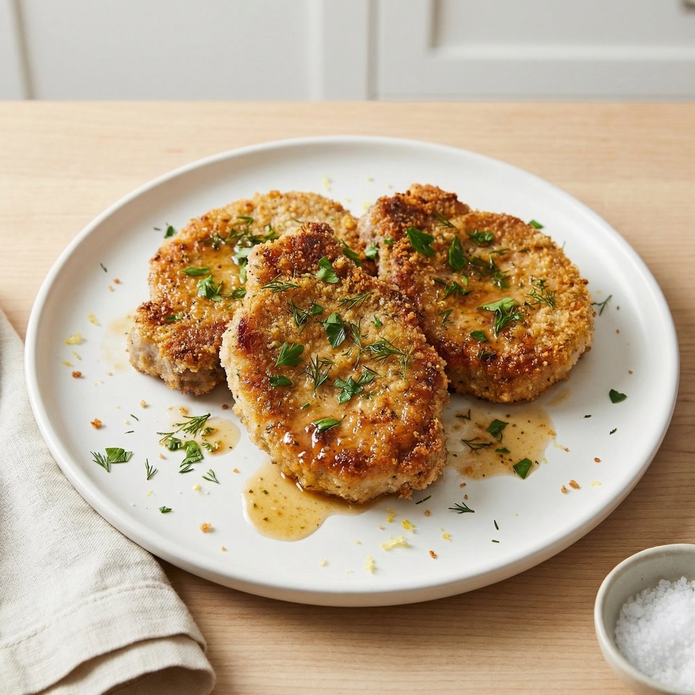 Crispy Breaded Center-Cut Pork Chops
