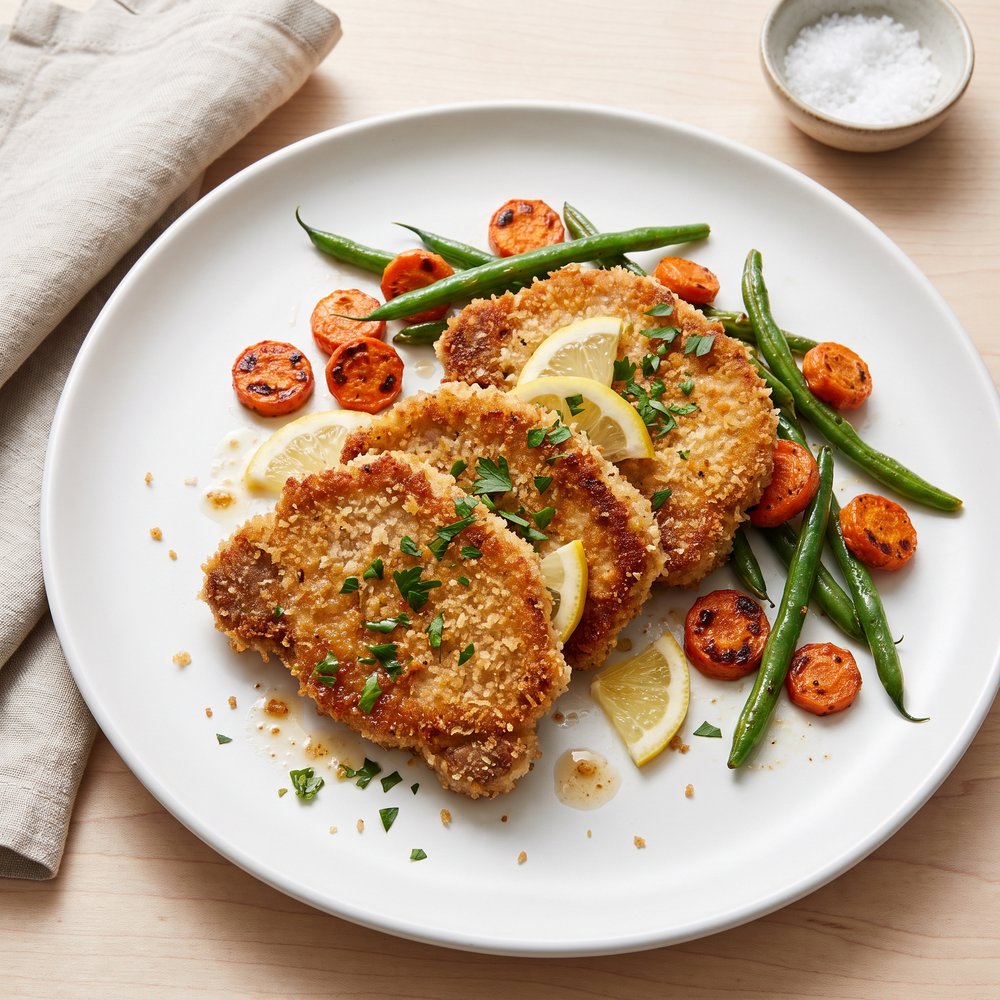 Oven-Baked Breaded Pork Chop Cutlets
