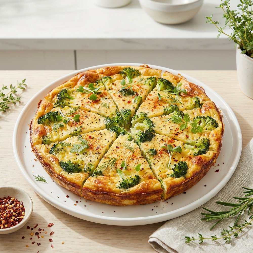 Simple Broccoli Egg Frittata