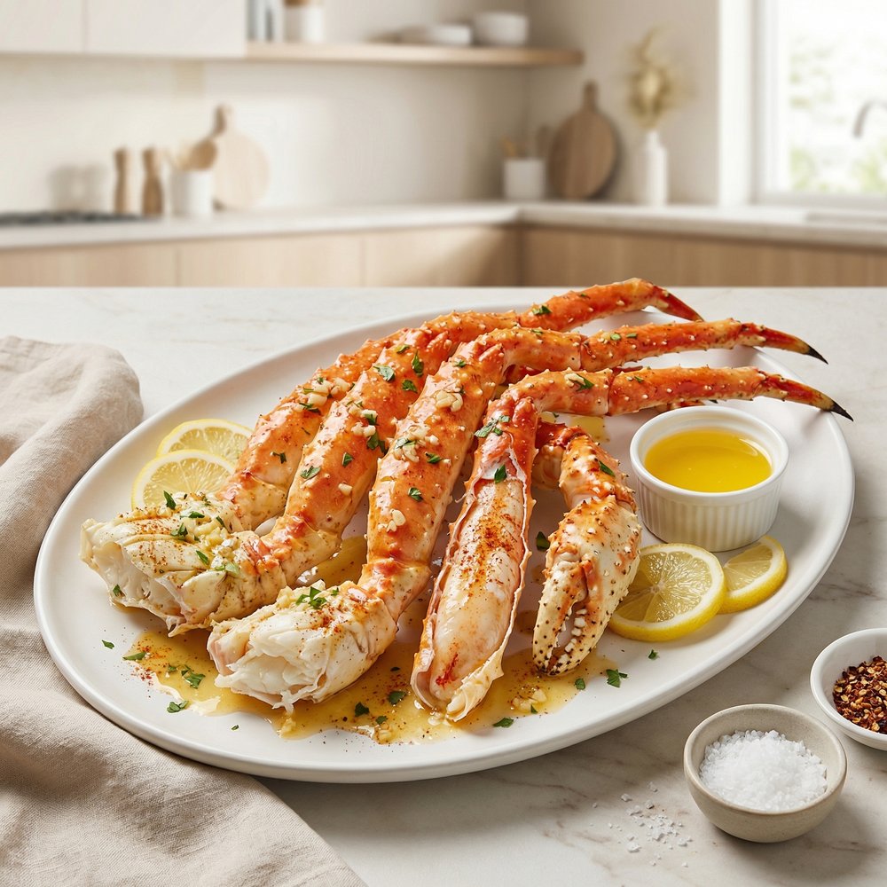 Oven-Basted King Crab Legs