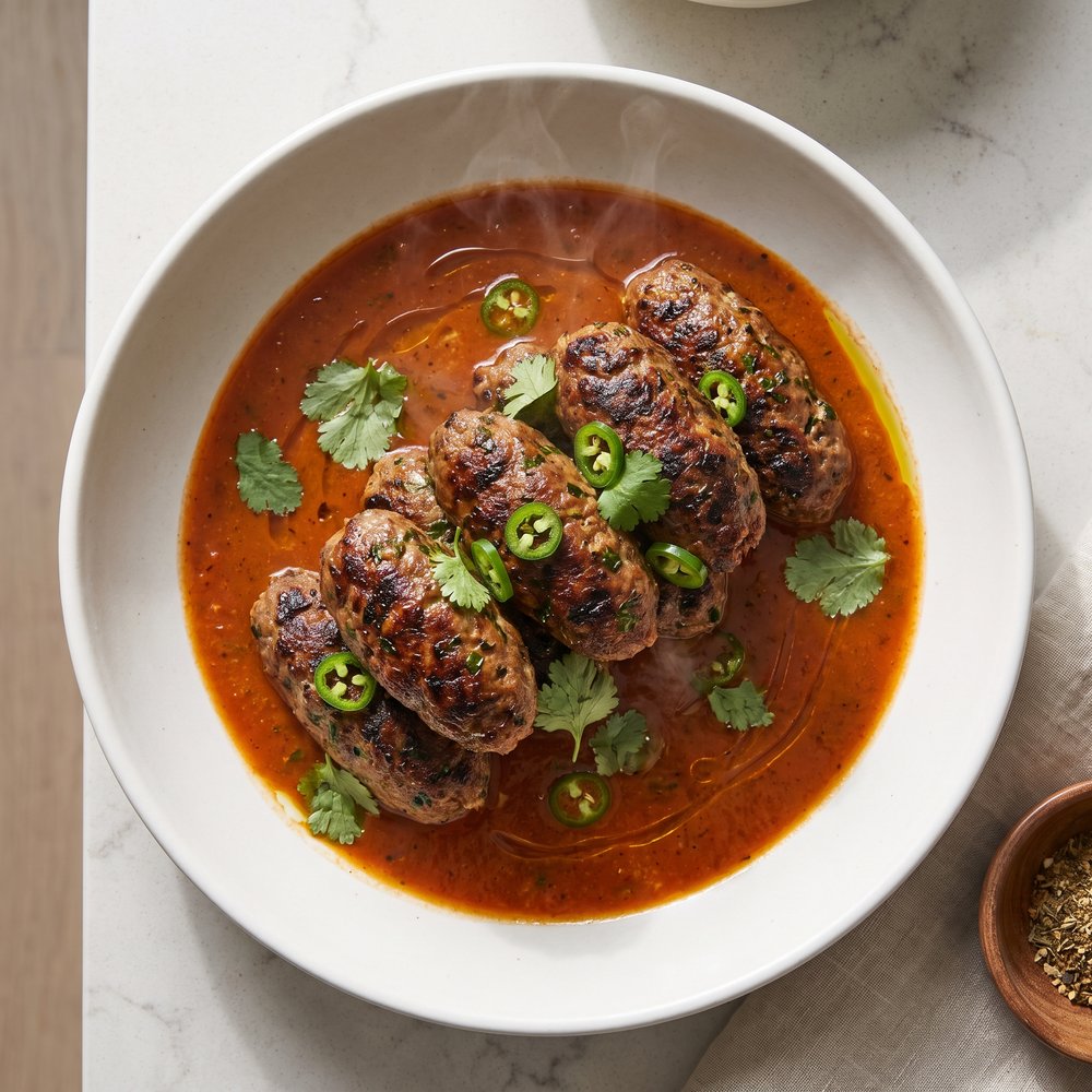 Oven-Baked Kofta Kebabs (Pakistani-Style)