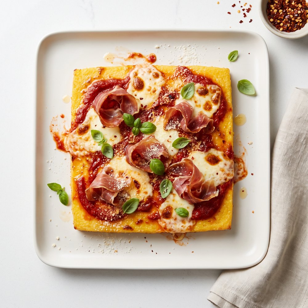 Oven-Baked Polenta with Marinara