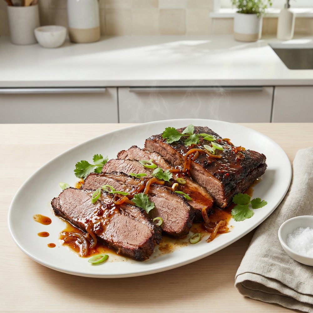 Simple Oven-BBQ Beef Brisket
