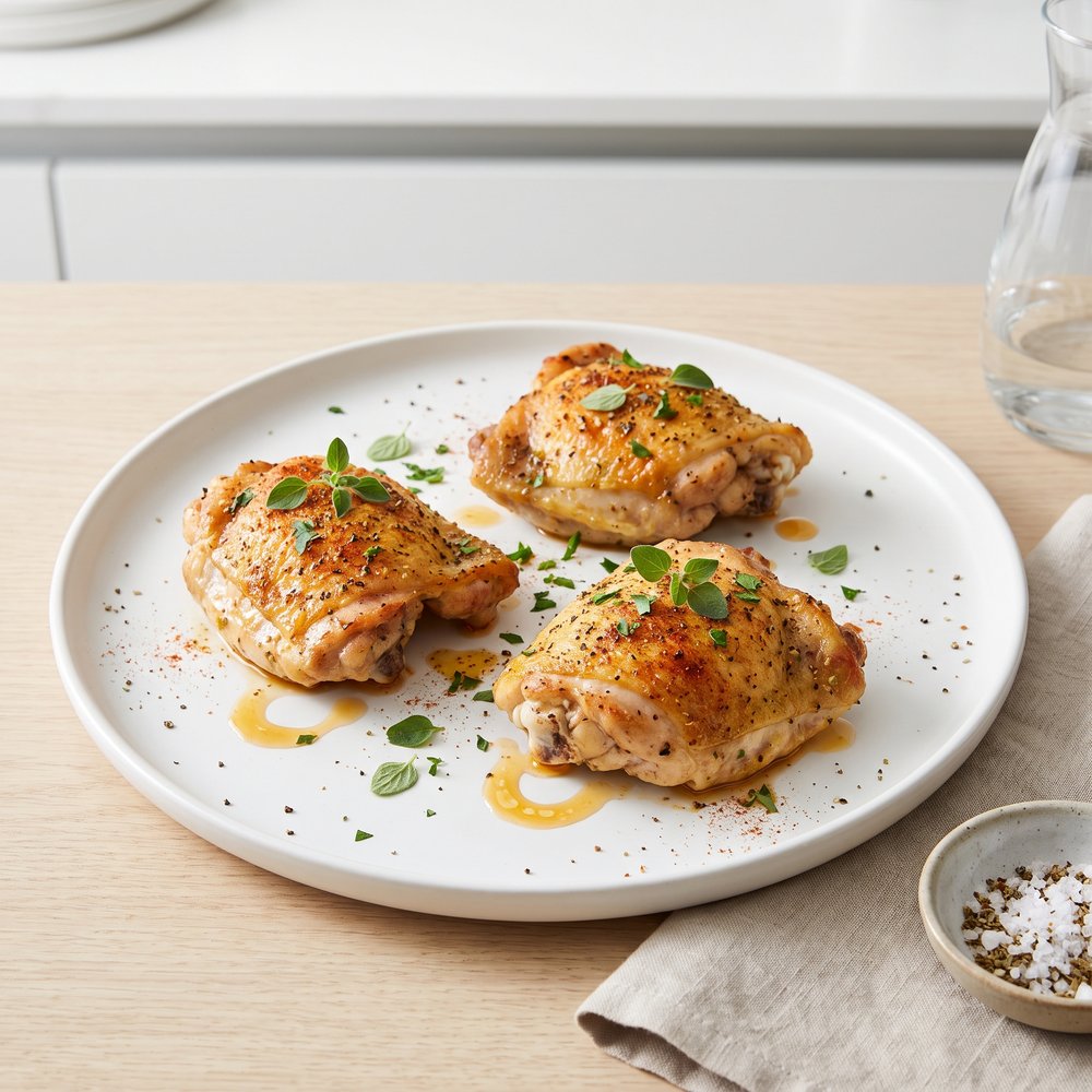 Oven-Roasted Chicken Thighs: Crispy Skin, Tender Meat