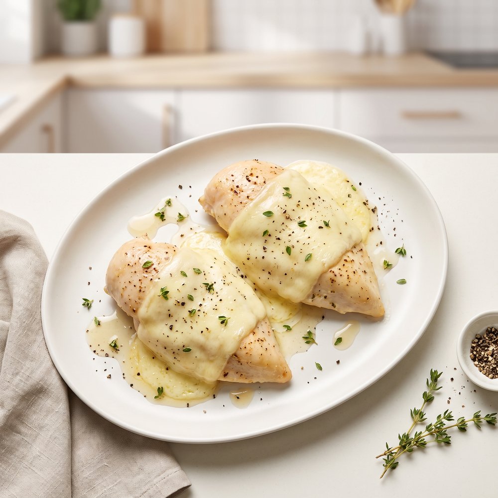 Oven-Roasted Chicken with Brie