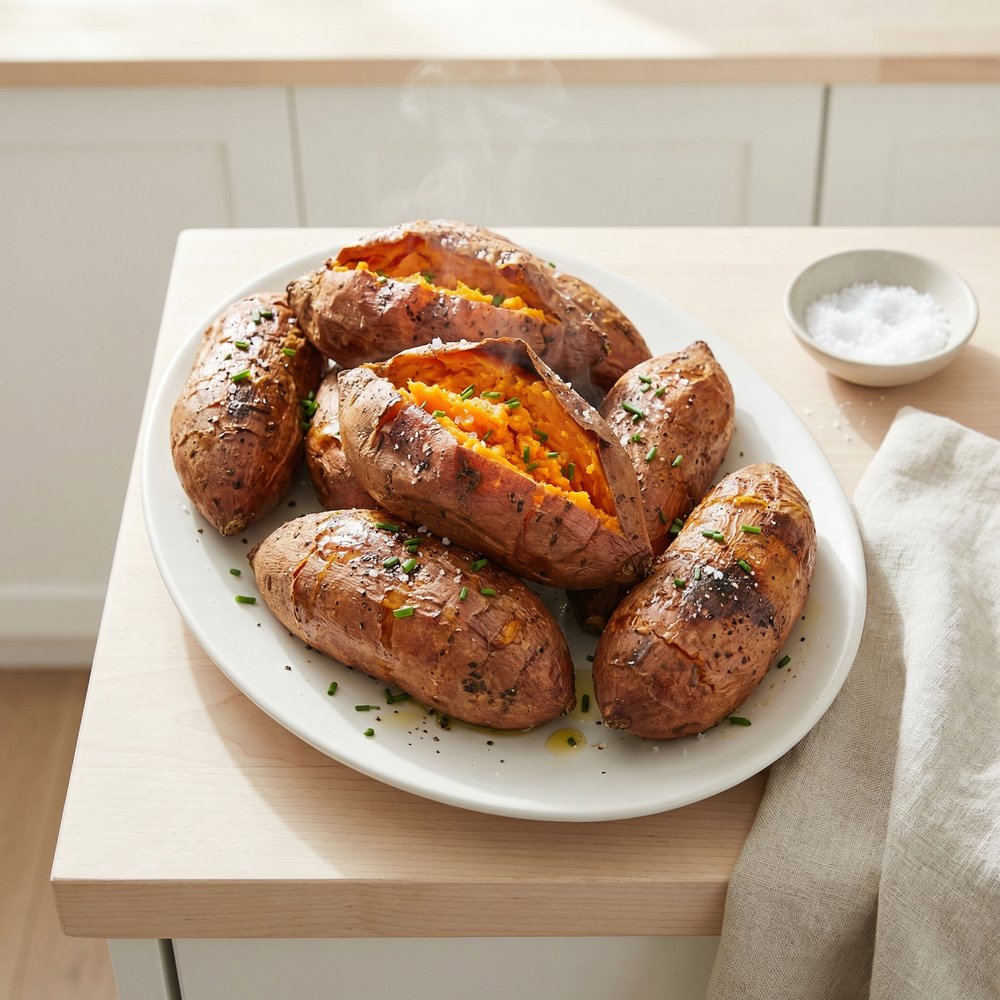 Whole Roasted Sweet Potatoes