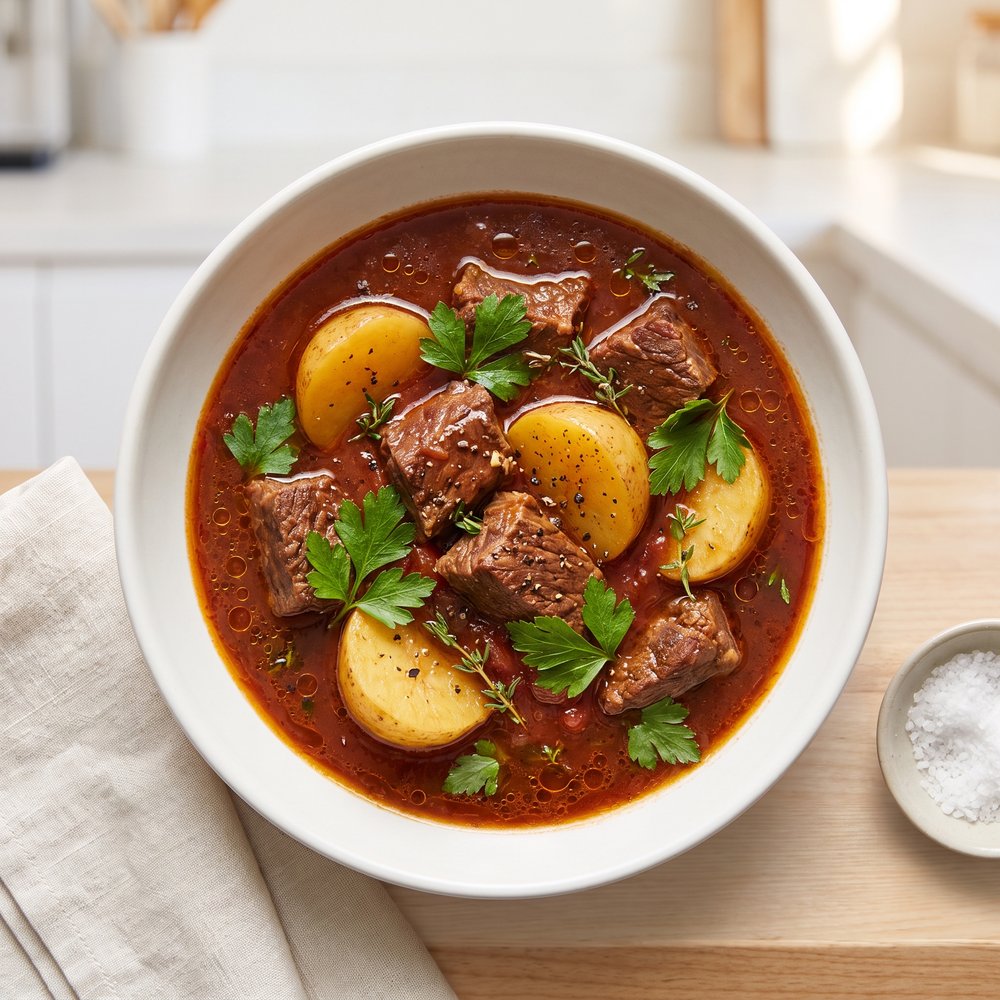 Oven Beef and Potato Stew