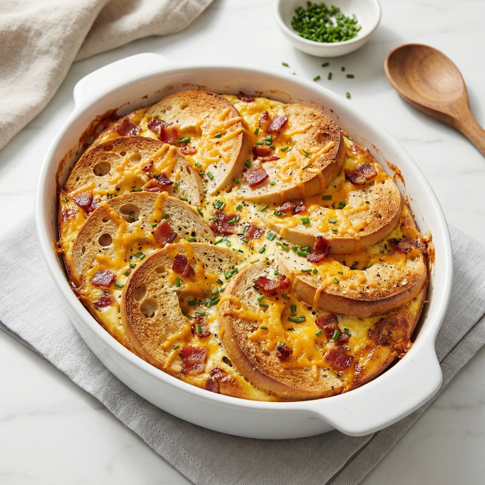 Bagel and Cheese Bake