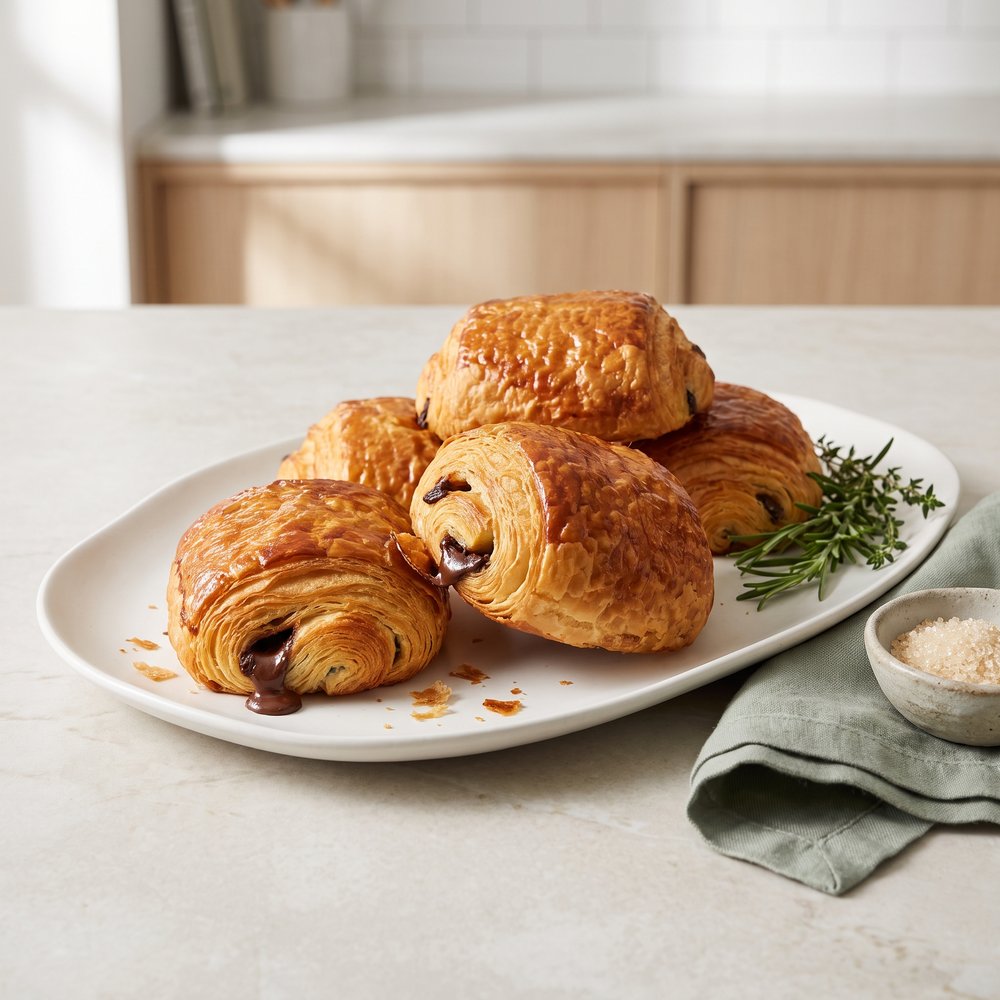 Pain au Chocolat (Classic Chocolate-Filled Croissants)