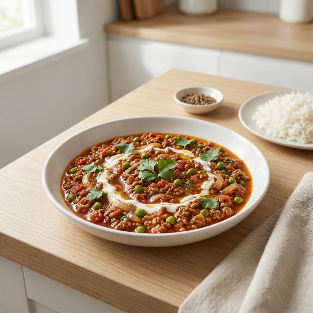 Pakistani Keema Beef with Peas