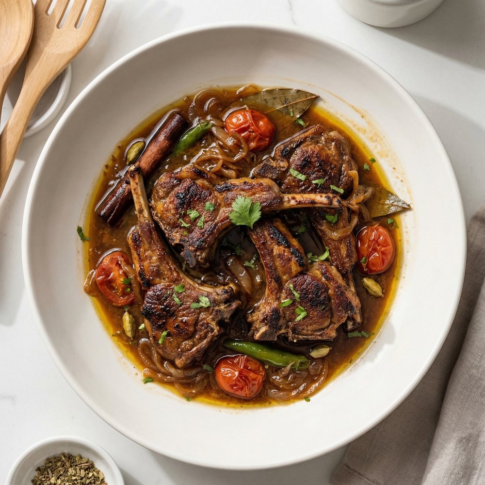 Lamb Chops Pakistani-Style