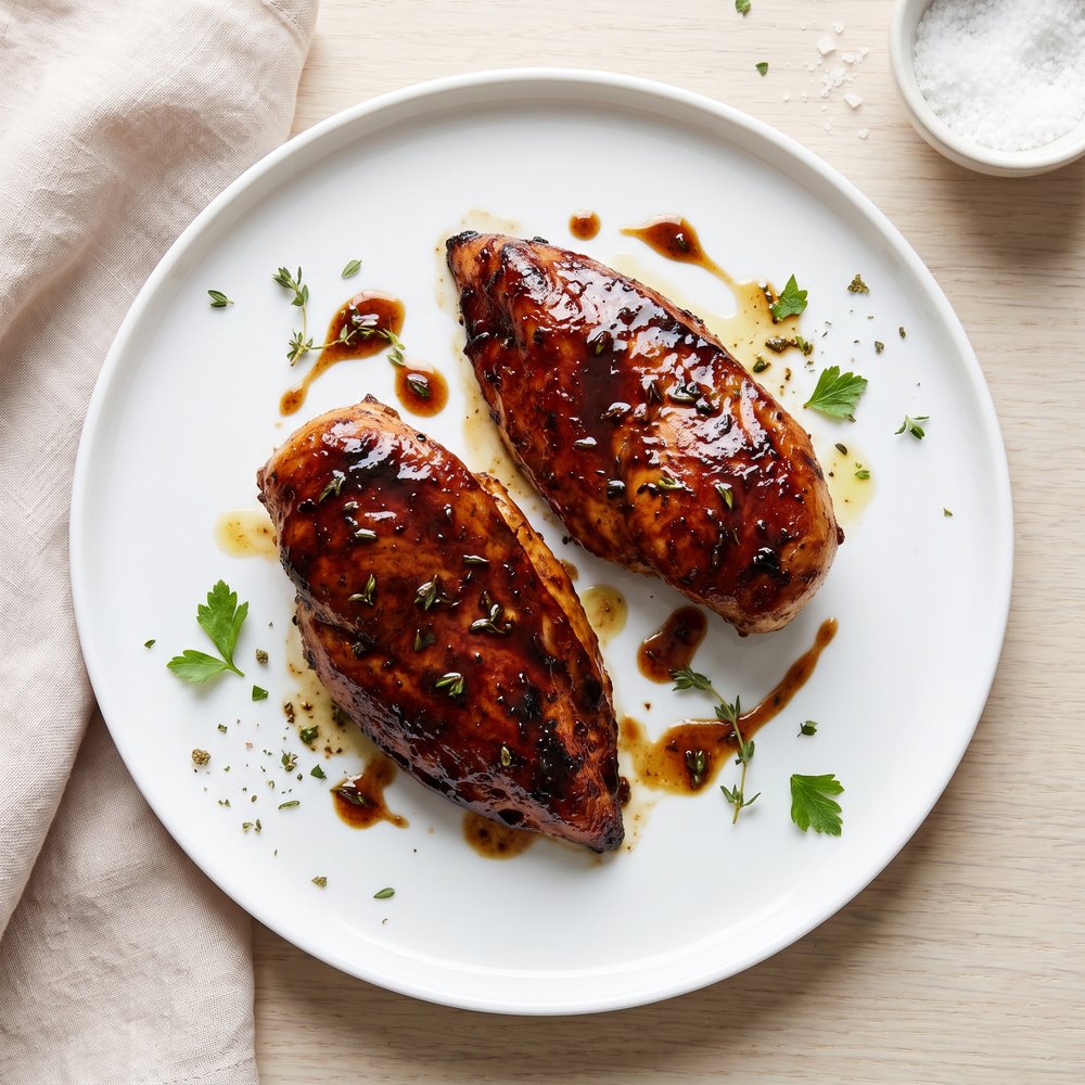 Pan-Seared Chicken with Balsamic Glaze