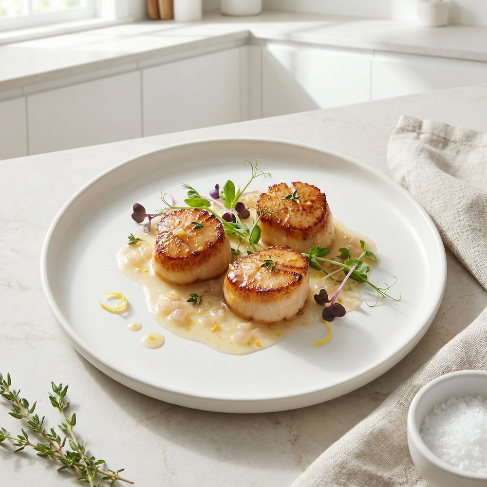 Quick Pan-Seared Scallops