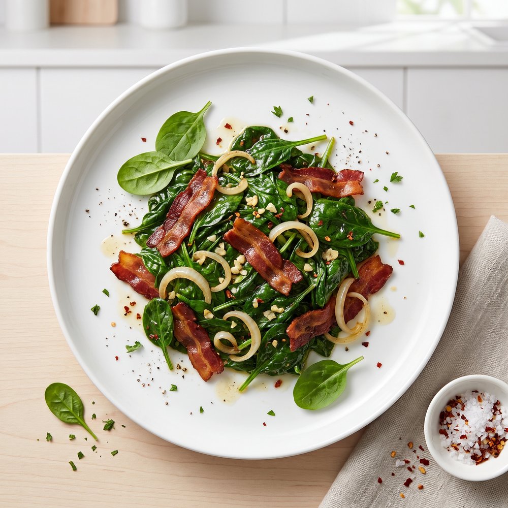 Pan Fried Spinach