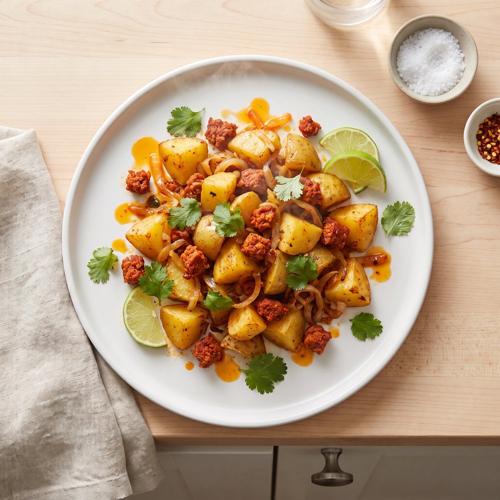 Papas con Chorizo (Potatoes with Mexican Chorizo)