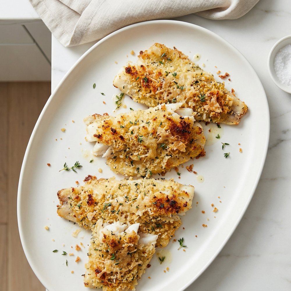 Oven-Crisped Haddock