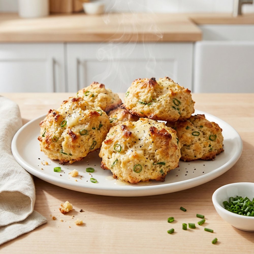 Chive and Parmesan Buttermilk-Style Biscuits