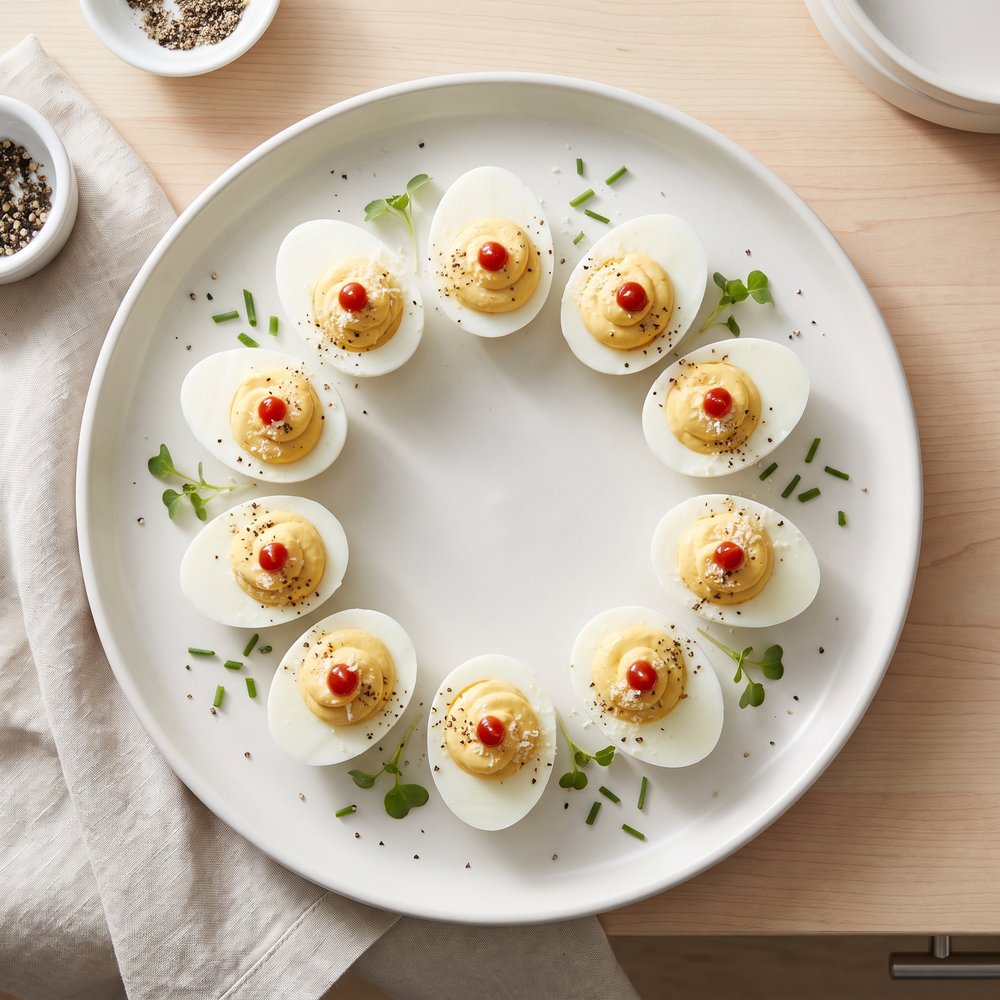Parmesan Dijon Deviled Eggs